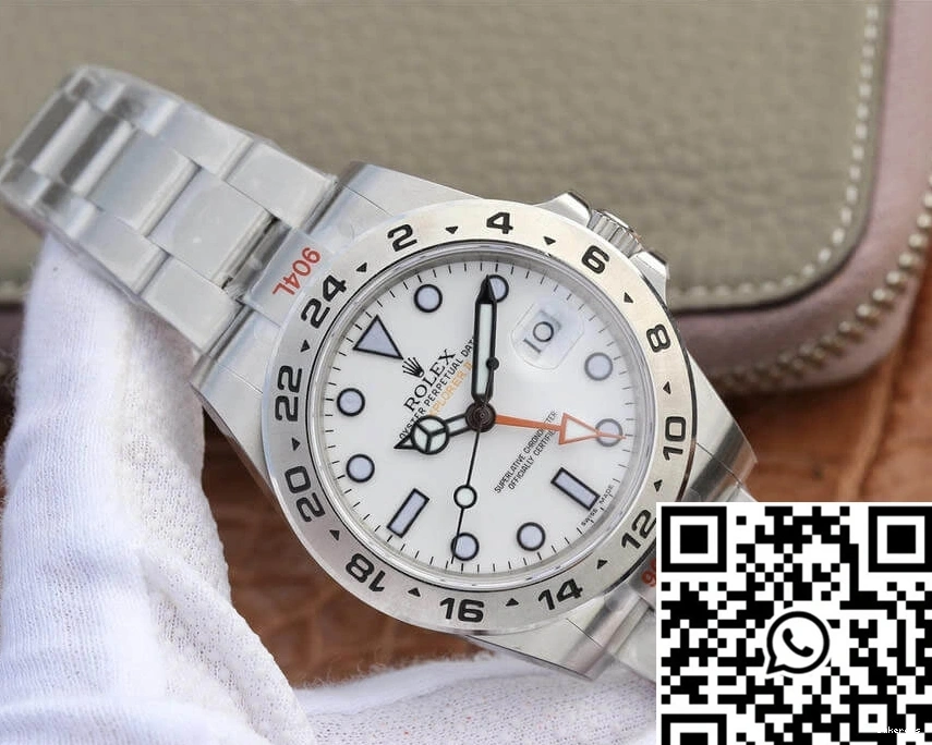 V4 Stainless GM Rolex Explorer M216570-0001 White Steel Dial Factory 0111